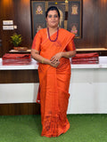 Orange Silk Saree